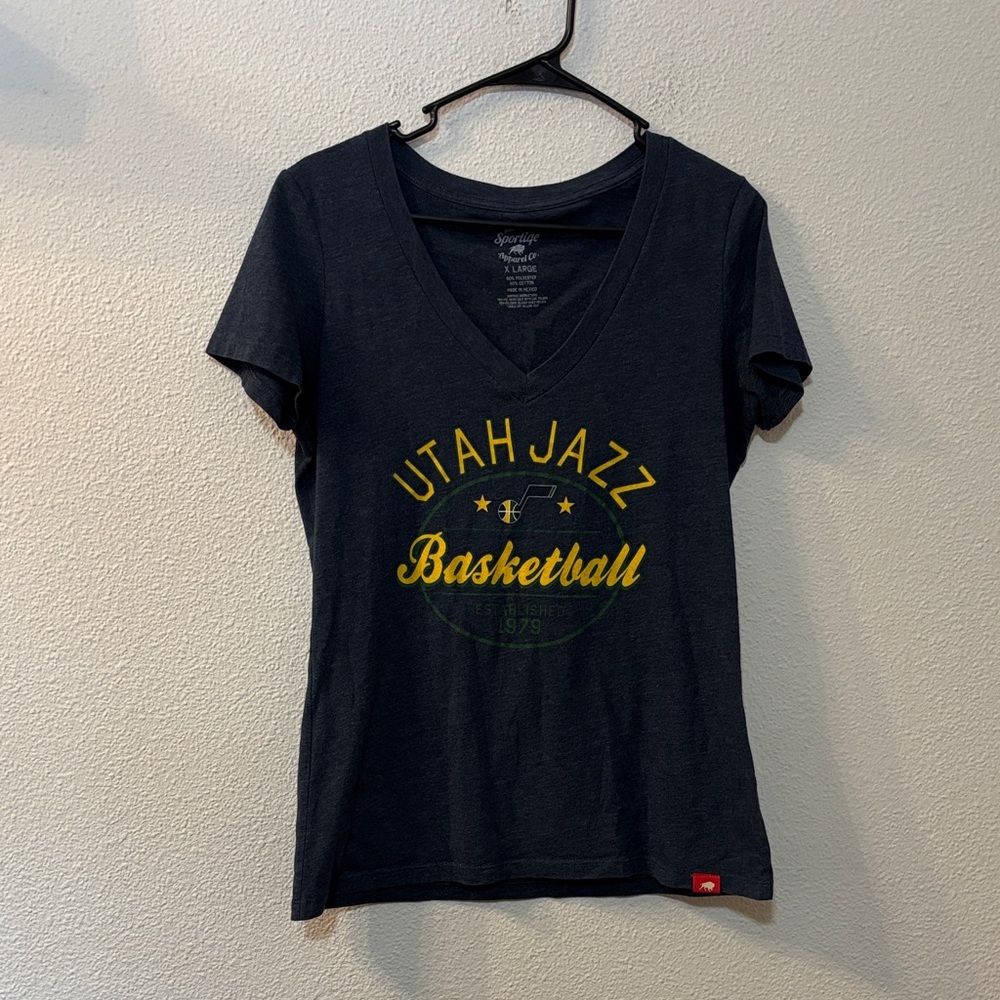 Sportiqe Apparel Utah Jazz Basketball V-Neck T-Shirt